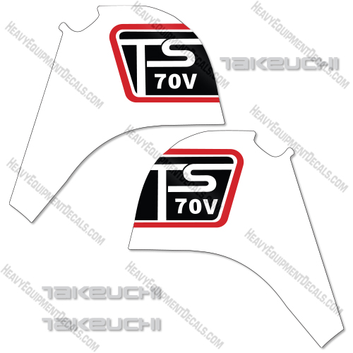 Fits Takeuchi TS 70V Decal Kit Skid Steer Loader 
