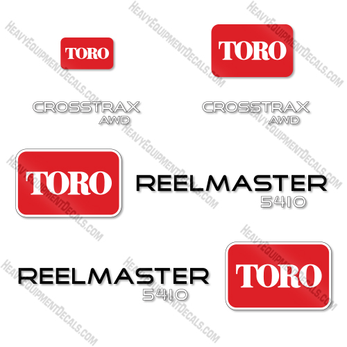 Toro 5410 Decal Kit Mower- Aftermarket Kit   decal kit toro