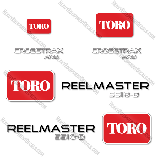 Toro 5510-D Decal Kit Mower- Aftermarket Kit   decal kit toro