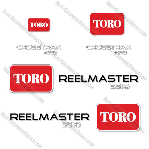 Toro 5510 Decal Kit Mower- Aftermarket Kit   decal kit toro