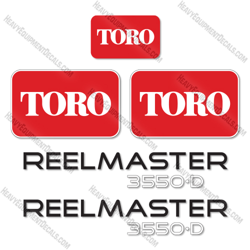 Fits Toro Reelmaster 3550D Decal Kit Mower decal kit toro