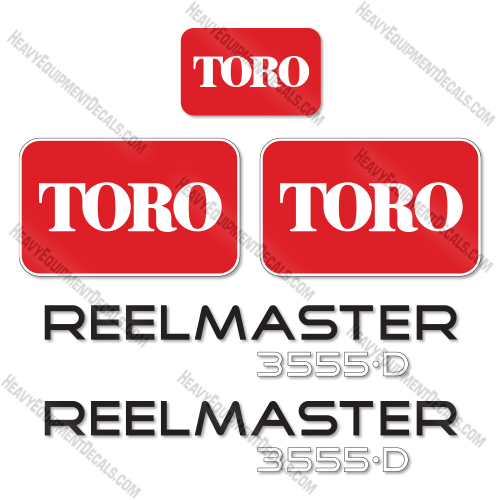 Fits Toro Reelmaster 3555D Decal Kit Mower  decal kit toro