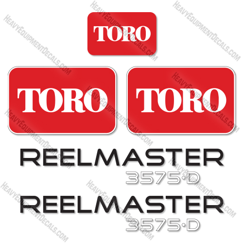 Fits Toro Reelmaster 3575D Decal Kit Mower   decal kit toro