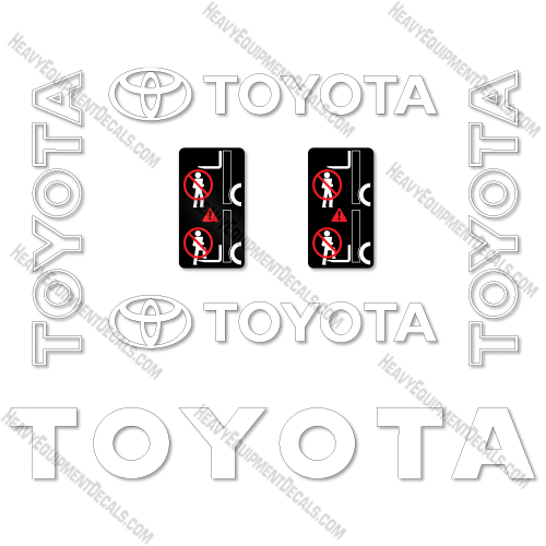 Fits Toyota 6FGU25 Decal Kit Forklift 