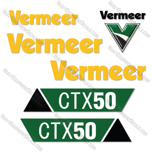  Vermeer CTX50 Decal Kit Mini Skid Steer - New Style- Aftermarket Kit   