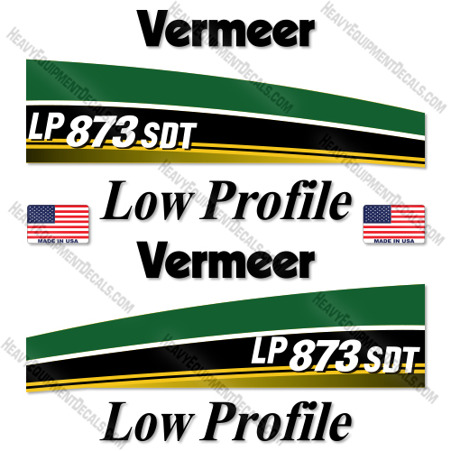 Fits Vermeer LP873SDT Decal Kit Excavator 