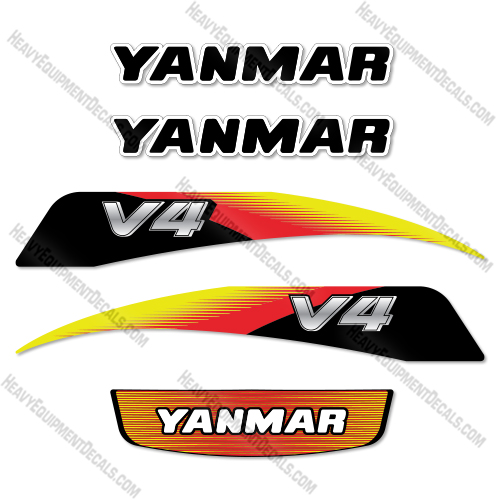 Fits Yanmar V4 6 Decal Kit Wheel Loader  