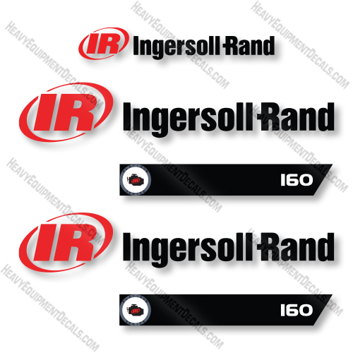 Ingersoll Rand 160 Custom Decal Kit Air Compressor- Aftermarket Kit   decal kit, ingersoll, ingersoll-rand, ingersollrand, rand
