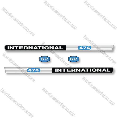 International 474 Decal Kit Tractor - Aftermarket Kit   decal kit