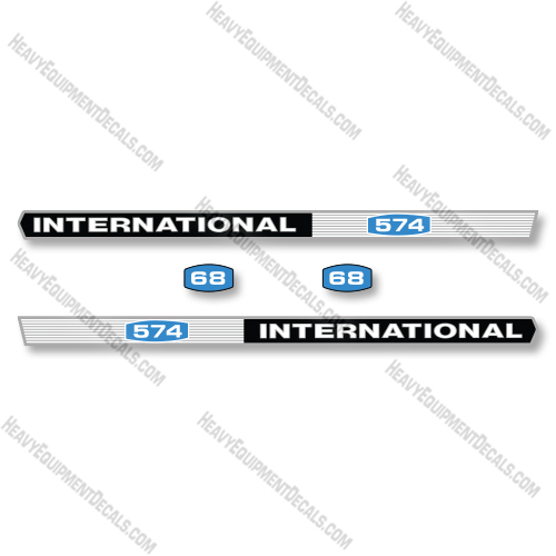 International 574 Decal Kit Tractor - Aftermarket Kit  decal kit