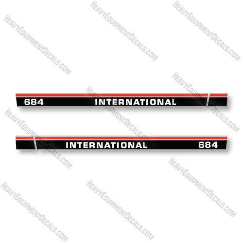  International 684 Decal Kit Tractor - Aftermarket Kit decals, decal kit, international