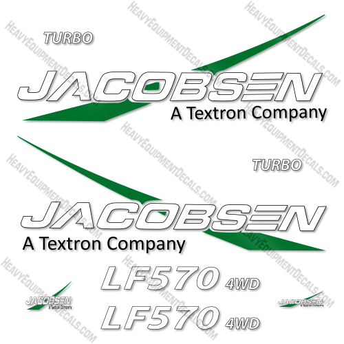 Jacobsen AR-570-4WD Decal Kit Mower - Aftermarket Kit decals, decal kit