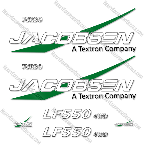 Jacobsen LF550-4WD Decal Kit Mower - Aftermarket Kit decals, decal kit, LF550