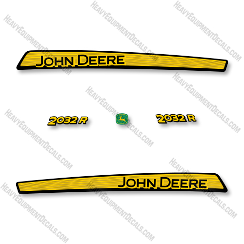 John Deere 2032R Older Decal Kit Compact Tractor - Aftermarket Kit  decal kit, deere, john deere