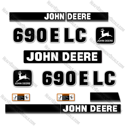 John Deere 690ELC Decal Kit Excavator- Aftermarket Kit   decal kit, deere, john deere