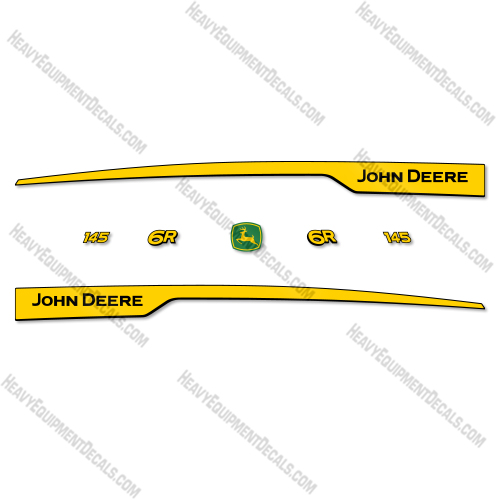  John Deere 6R-145 Decal Kit Tractor - Aftermarket Kit  decal kit, decals, 6r-145, 6r, 145