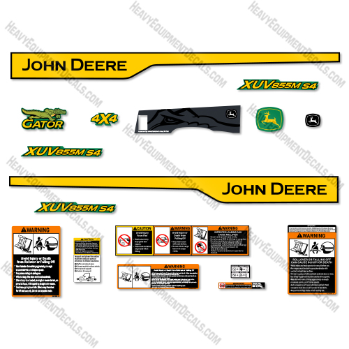 Fits John Deere Gator 855M S4 Decal Kit XUV  decal kit, deere, john deere