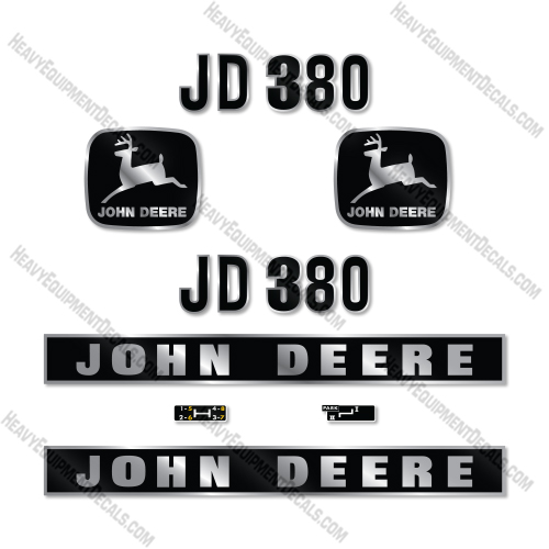 John Deere JD380 Decal Kit Forklift- Aftermarket Kit    decal kit, deere, john deere