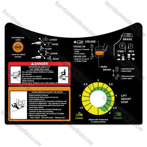 John Deere M161153 Decal Kit Garden Tractor - Aftermarket Kit  decal kit, deere, john deere