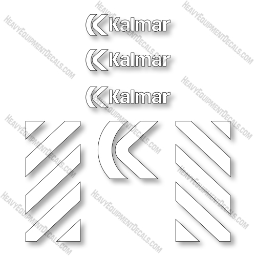 Kalmar DCE160-6 Decal Kit Forklift  - Aftermarket Kit  