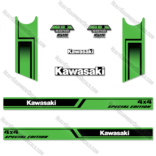  Kawasaki Mule 4010 4x4 Special Edition Decal Kit UTV - Aftermarket Kit 4010, mule, off-road, offroad, fourwheel