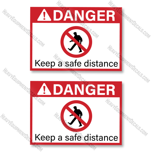 Komatsu Danger Decals 13 Inches Decal Kit Wheel Loader- Aftermarket Kit  decal kit, decals, komatsu 