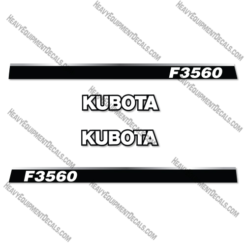 Kubota F3560 Decal Kit Tractor - Aftermarket Kit   Kubota,decals