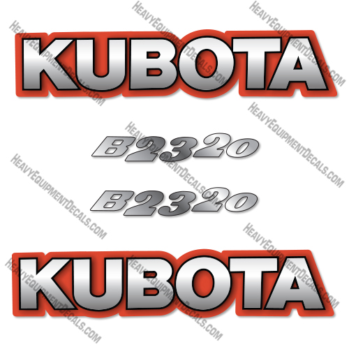 Kubota B2620 Decal Kit Compact Utility Tractor - Aftermarket Kit Kubota,decals