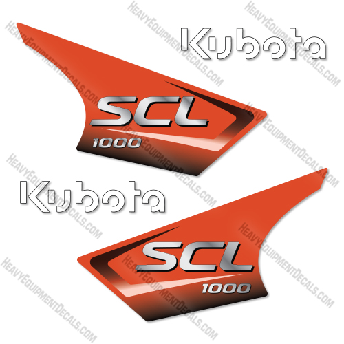 Kubota SCL 1000 Decal Kit Stand-On Compact Loader- Aftermarket Kit  Kubota,decals , decal kit