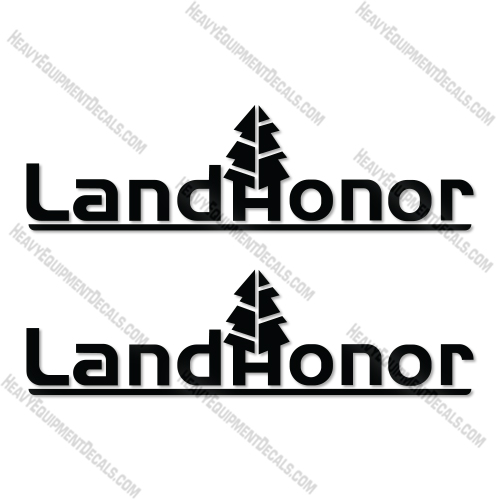 LandHonor TR2006 Logo 6 Inches Decal Kit Skid Steer Trencher Attachment - Aftermarket Kit   decal kit, decals