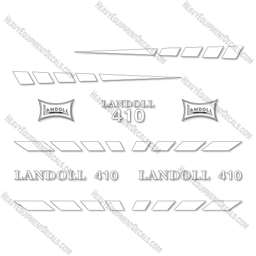 Landoll 410 Decal Kit Trailer - Aftermarket Kit decal kit