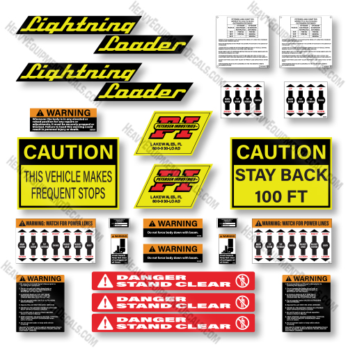 Lightning Loader BL3 Decal Kit Truck Loader - Aftermarket Kit  decals, decal kit 