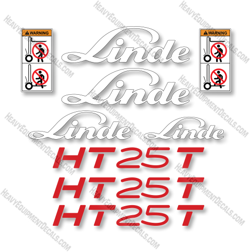 Linde HT25T Decal Kit Forklift - Aftermarket Kit decal kit, forklift, h40, 40, linde