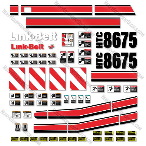 Link-Belt HTC8675 Decal Kit Crane - Aftermarket Kit  belt, decal kit, link, link-belt, linkbelt, linkbeltlink belt