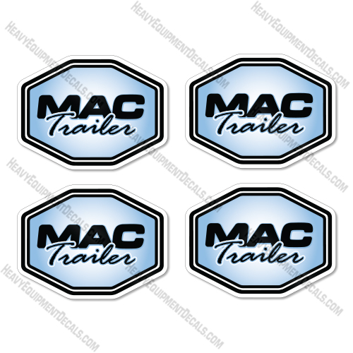 Mac Trailer Set of 4 Logos Decal Kit Trailer - 13 Inches - Aftermarket Kit  decal kit