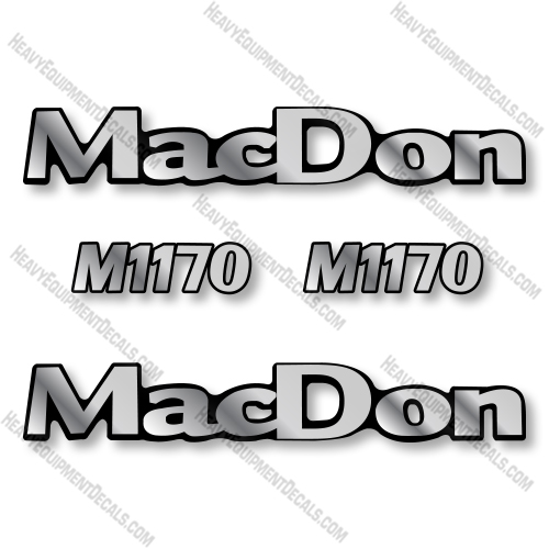 Macdon M1170 Decal Kit Mower - Aftermarket Kit decals, decal kit, macdon