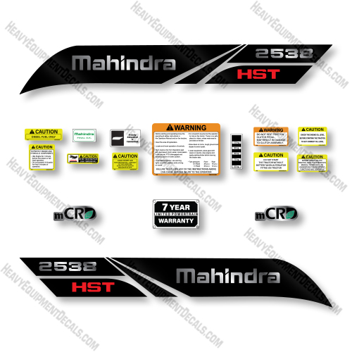 Mahindra 2538 Decal Kit Tractor - Aftermarket Kit  decals, decal kit