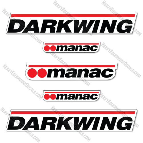 Manac Darkwing Decal Kit Trailer - Aftermarket Kit decal kit, trail eze
