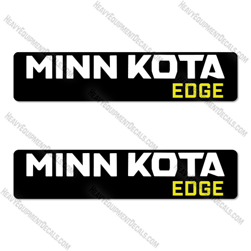 Minn Kota Edge Set of 2 Decal Kit Trolling Motor- Aftermarket Kit decals, decal kit , volvo