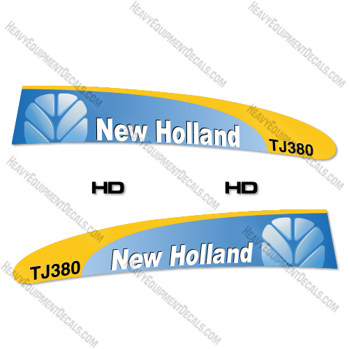 New Holland TJ380 Decal Kit Tractor - New Style - Aftermarket Kit    new holland, decal kit