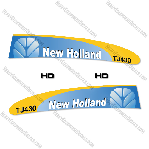 New Holland TJ430 Decal Kit Tractor - New Style - Aftermarket Kit   [  new holland, decal kit