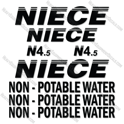 Niece N4.5 Decal Kit Water Tank -Aftermarket Kit  