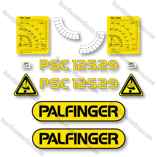 Palfinger PSC12529 Decal Kit Crane- Aftermarket Kit 