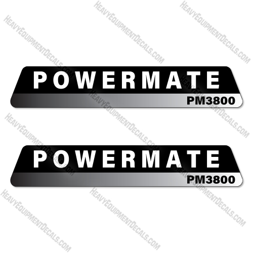 Powermate PM3800 Decal Kit Portable Generator -Aftermarket Kit 
