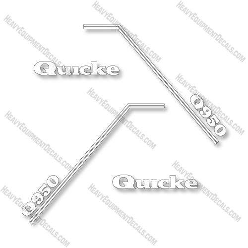 Quicke Q950 Decal Kit Front End Loader - Aftermarket Kit  decal kit, decals