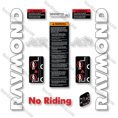 Raymond Pacer 4250-C30TF Decal Kit Forklift - Aftermarket Kit  decals, decal kit, raymond 