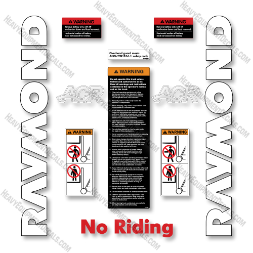 Raymond Forward Facing Reach 753-DR32TT--7530-DR32TT Decal Kit Forklift - Aftermarket Kit    decals, decal kit, raymond 