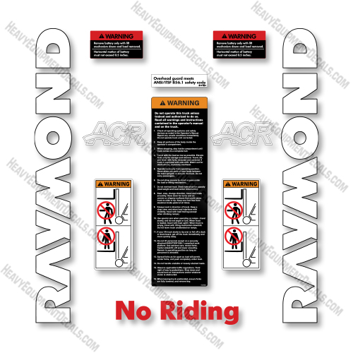 Raymond Forward Facing Reach 770-DR32TT--7700-DR32TT Decal Kit Forklift - Aftermarket Kit   decals, decal kit, raymond 