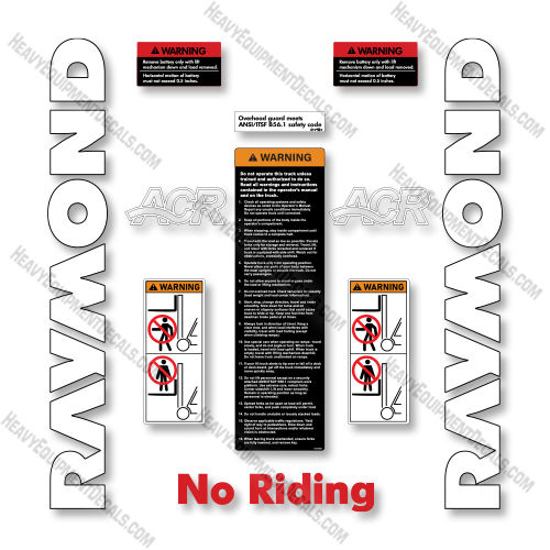 Raymond Forward Facing Reach 772-DR32TT--7720-DR32TT Decal Kit Forklift - Aftermarket Kit   decals, decal kit, raymond 
