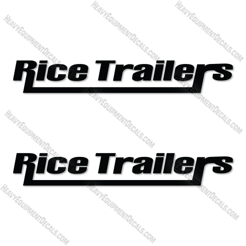 Rice Trailers Logo Decal Kit Trailer - 36 Inches- Aftermarket Kit 